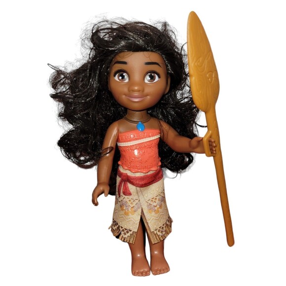Disney Princess Petite Moana Maui Pua Hei Hei Dolls Figures Movie Toy Set - Picture 2 of 10